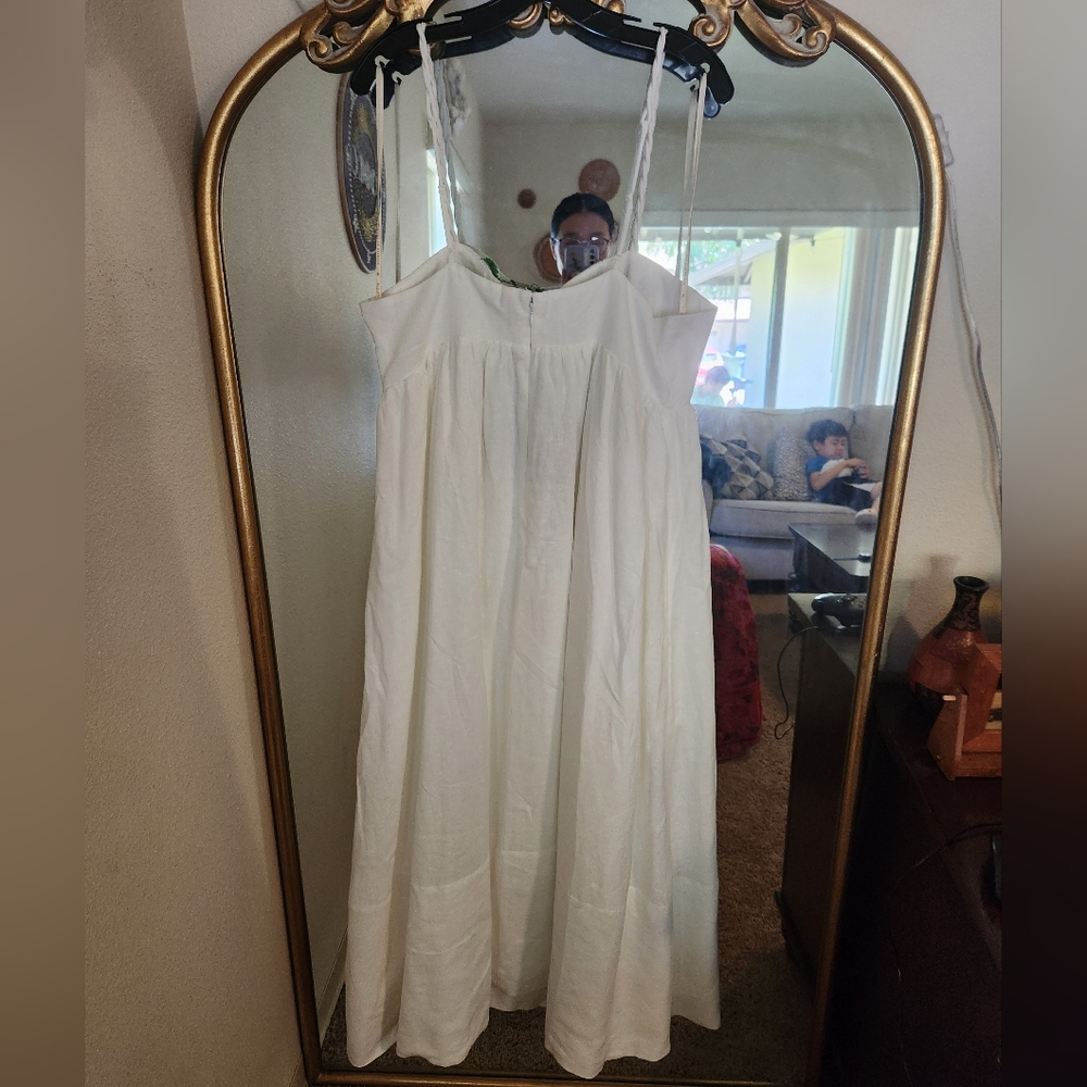 Farm Rio Coconut Tree Embroidered Maxi Dress, XL - Picture 12 of 17